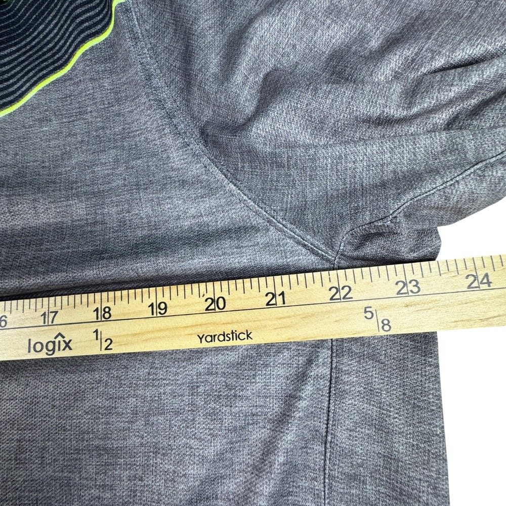 Nike Golf Tour Performance Dri-FIT Polo Shirt Mens Large Gray Black Neon - Picture 8 of 10